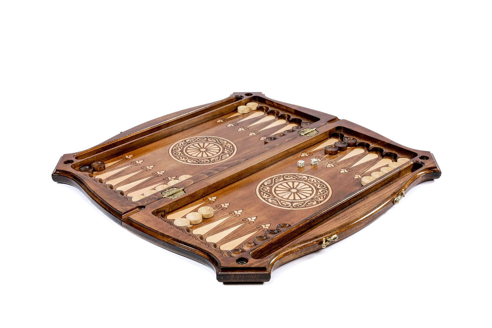 2-in-1 Wooden Chess & Backgammon Board - Unumperfectus
