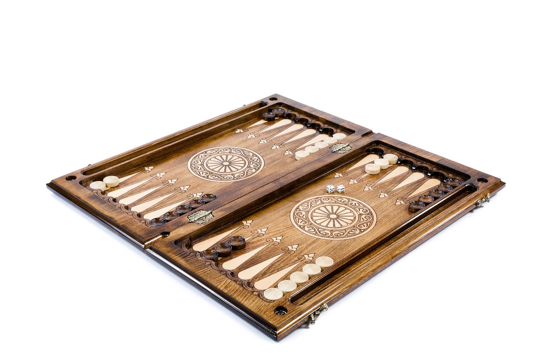 Chess Set & Backgammon Board Classic 60 cm | 23.6" - Unumperfectus