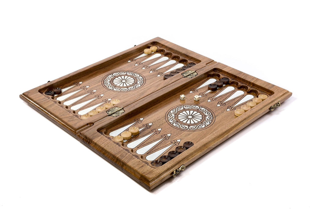 Epoxy Chess Set with Backgammon - Unumperfectus