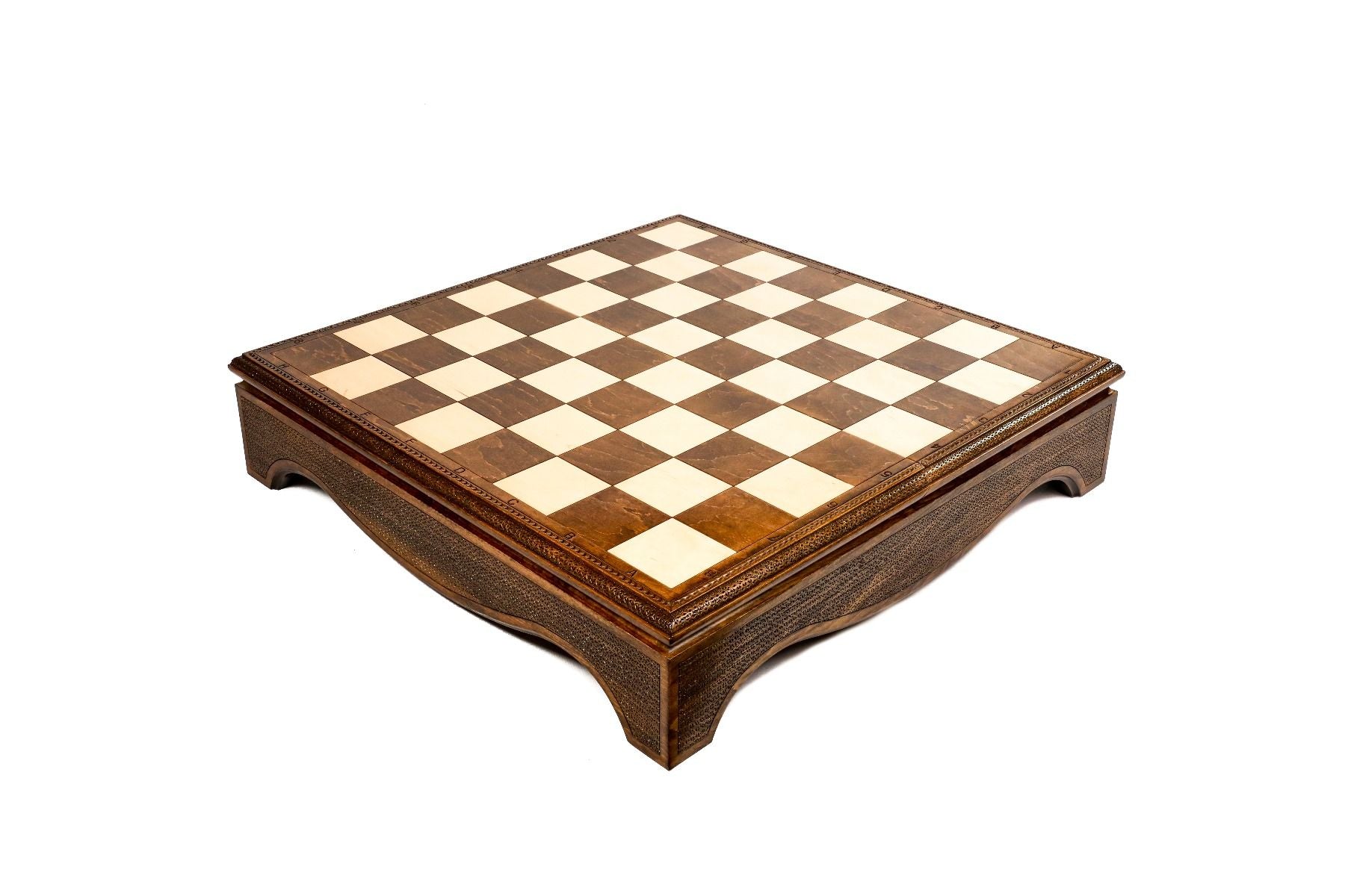 Luxury Armenian box style wooden chess set handcrafted design