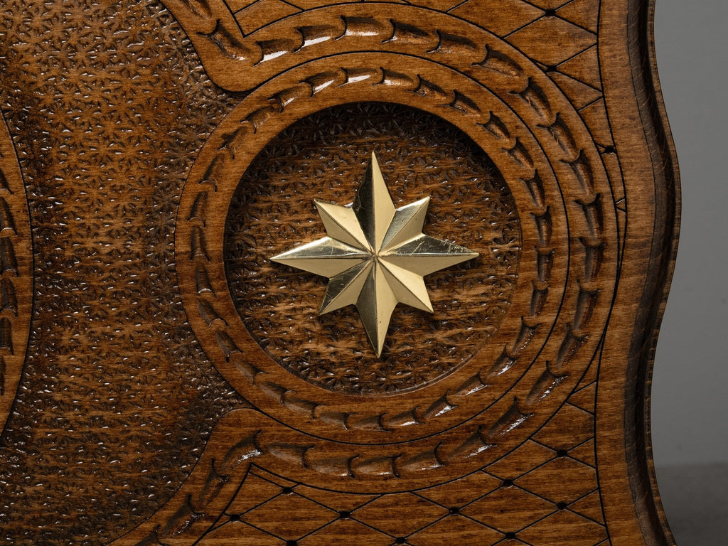 Luxury Backgammon Set – Carved Octagon Design - Unumperfectus