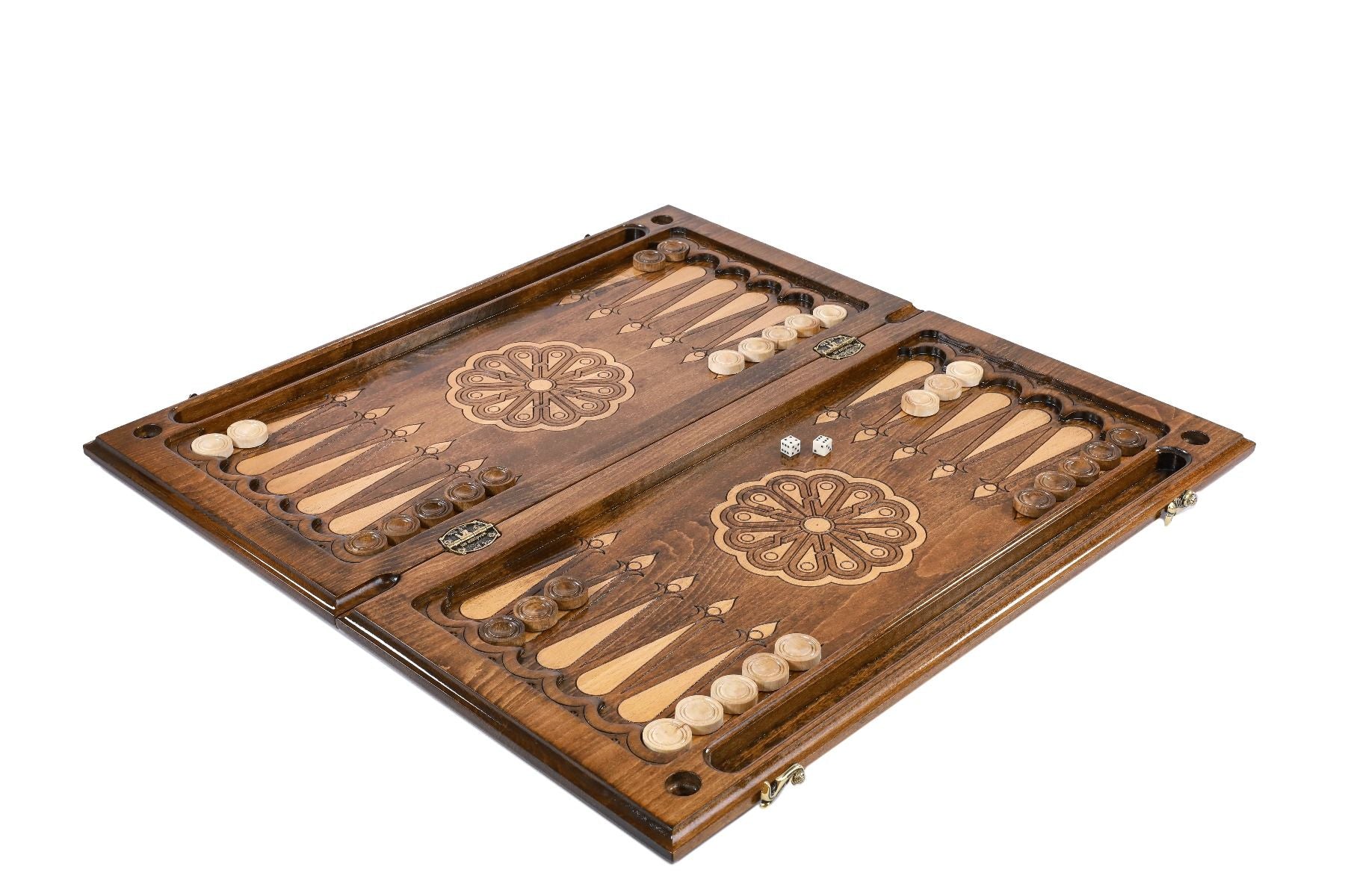 Armenian Wooden Classic Backgammon Board Ararat 23.6" | 60 cm - Unumperfectus