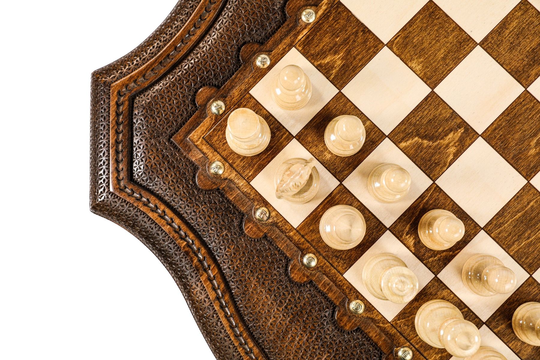 Chess Table with Contour Outline by Hrachya Ohanyan - Unumperfectus