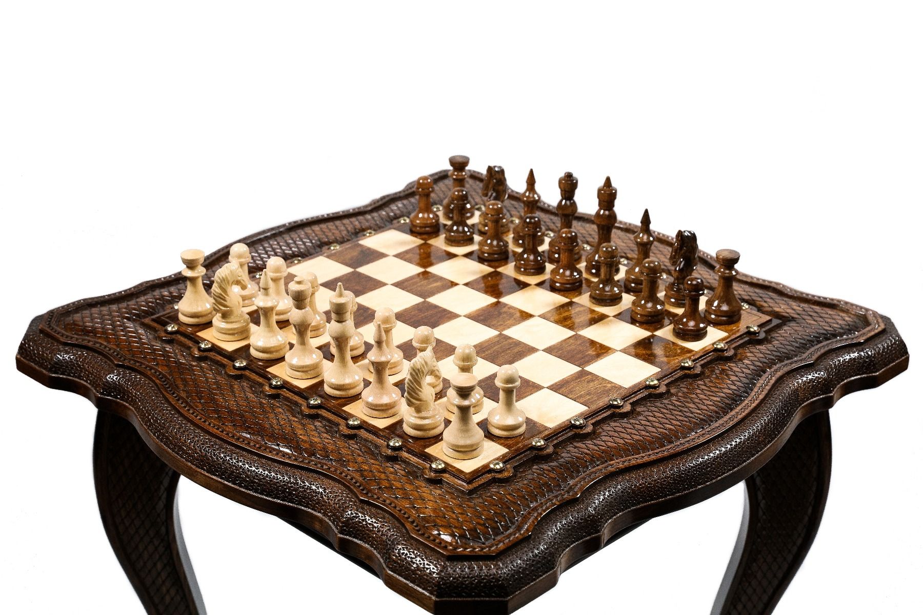 Chess Table Luxury with Contour Outline - Unumperfectus