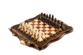Luxury Armenian Chess Set with braid pattern and Mount Ararat outline