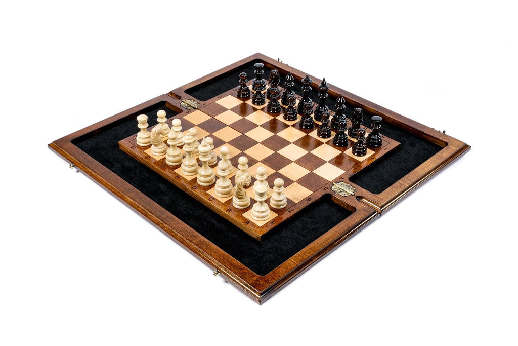 Luxury Armenian eternity wooden chess set handcrafted design