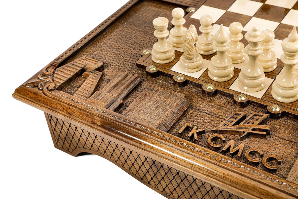 Wooden Chess Set Box Style 60 cm | 24.7" - Unumperfectus