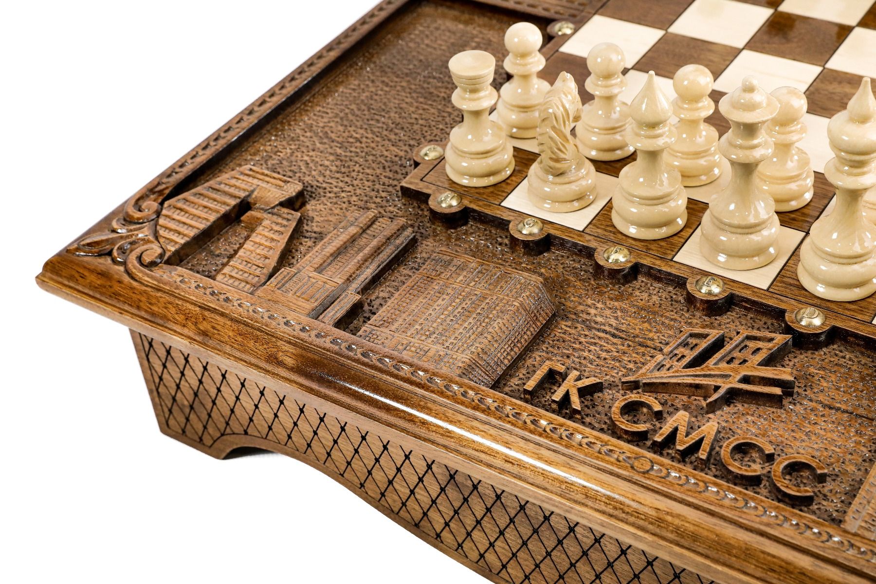 Wooden Chess Set Box Style 60 cm | 24.7" - Unumperfectus
