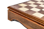 Classic Carved Box Style / chess set - board surface detail