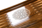 Armenian Classic Ararat backgammon board - angled view