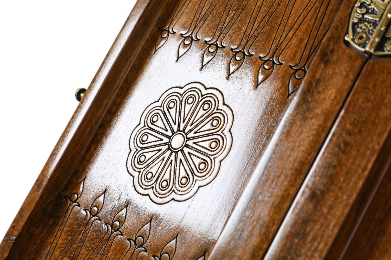 Wooden Classic Ornamental Backgammon Board 11.8" | 30 cm - Unumperfectus