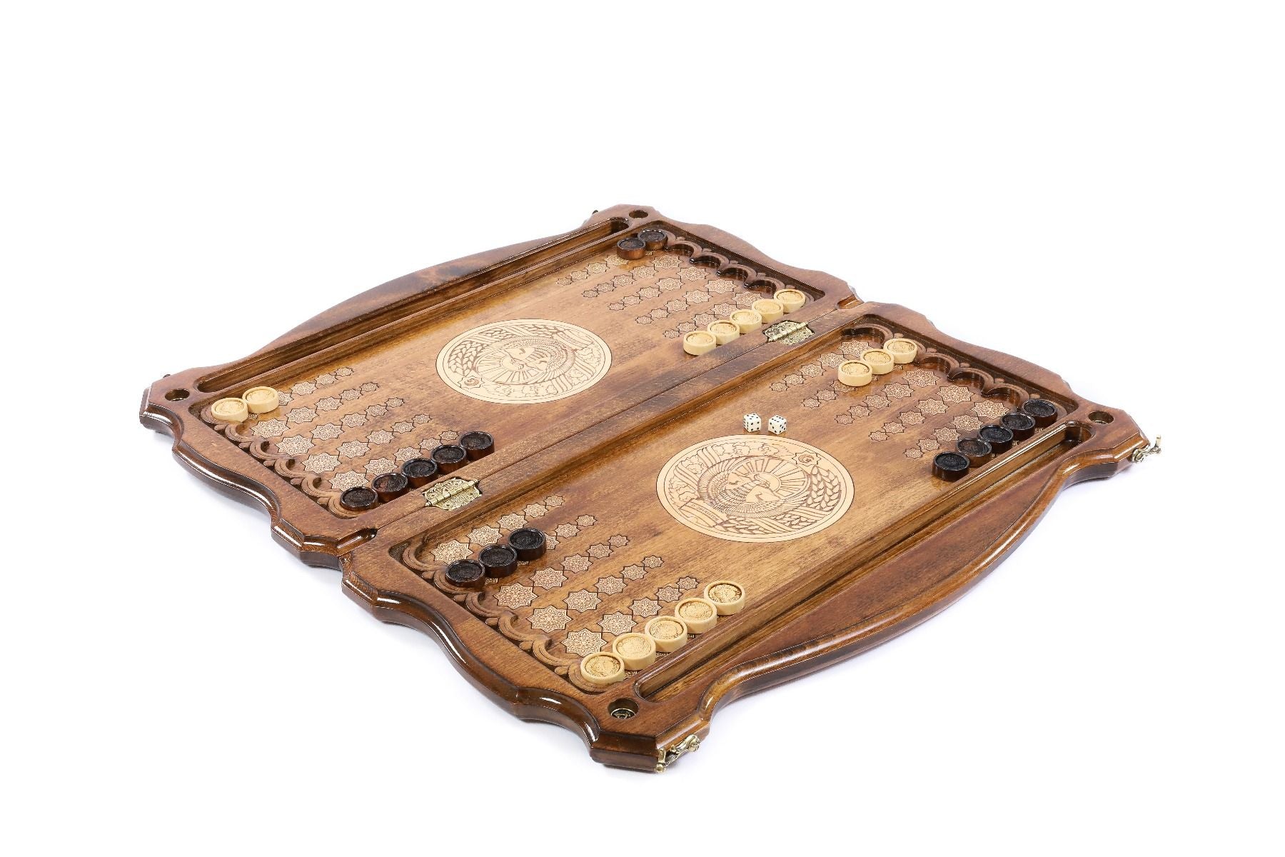 Backgammon Board - Coat of Arms of Uzbekistan