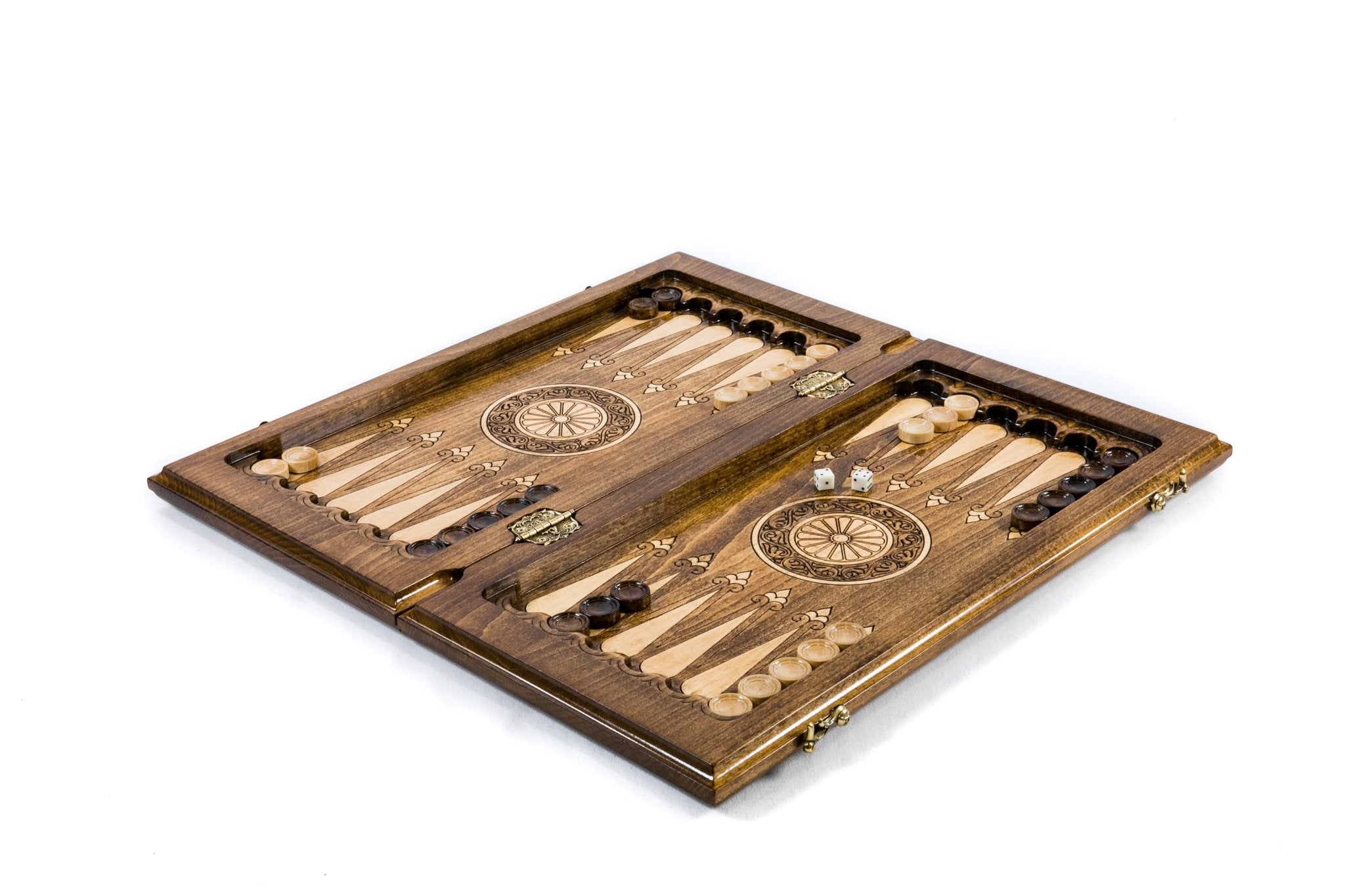 Premium luxury wooden chess board with classic Armenian craftsmanship