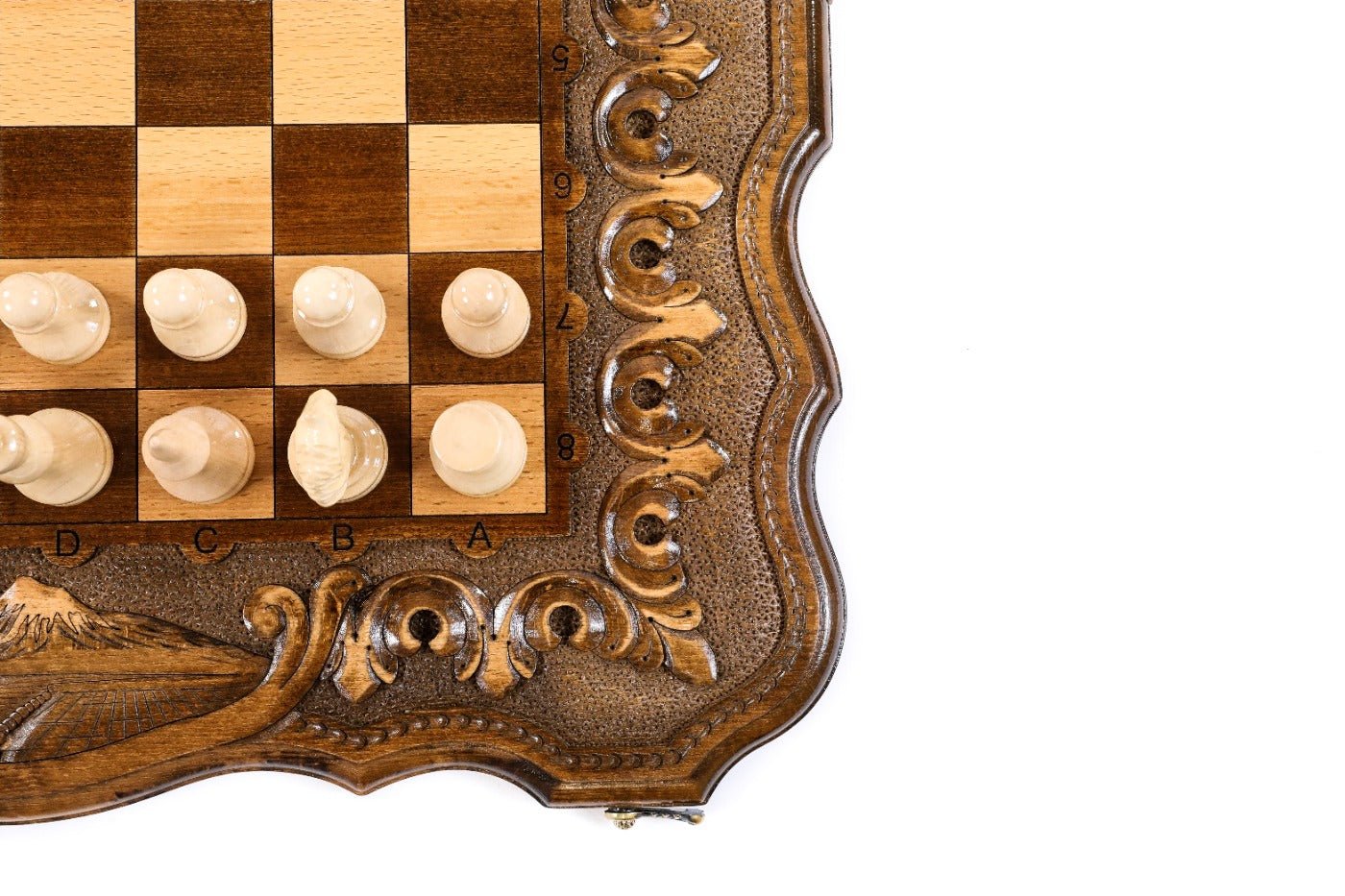 Armenian Ornamental Chess Set & Backgammon Board 23.6" | 60 cm - Unumperfectus