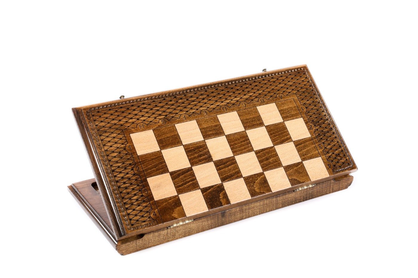 Wooden Chess Set & Backgammon Board Classic — 50 cm | 19.7" - Unumperfectus