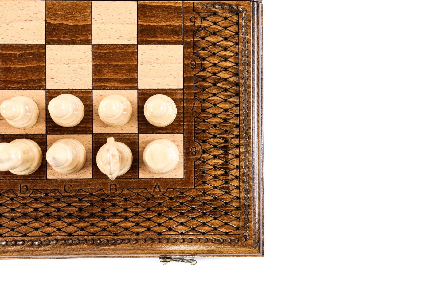 Wooden Chess Set & Backgammon Board Classic — 50 cm | 19.7" - Unumperfectus
