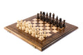 Classic wooden chess set and backgammon board 19.7 inch solid beech wood
