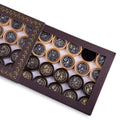 Luxury Wood & Bronze Backgammon Pieces - Russian Coat of Arms - Unumperfectus
