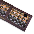 Wooden Backgammon Pieces - Octagram Star Design with Bronze Detail - Unumperfectus