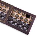 Luxury Backgammon Pieces - Octagram Star Design in Wood & Bronze Mix - Unumperfectus