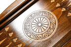 Eternity Symbol backgammon board - carrying case and accessories