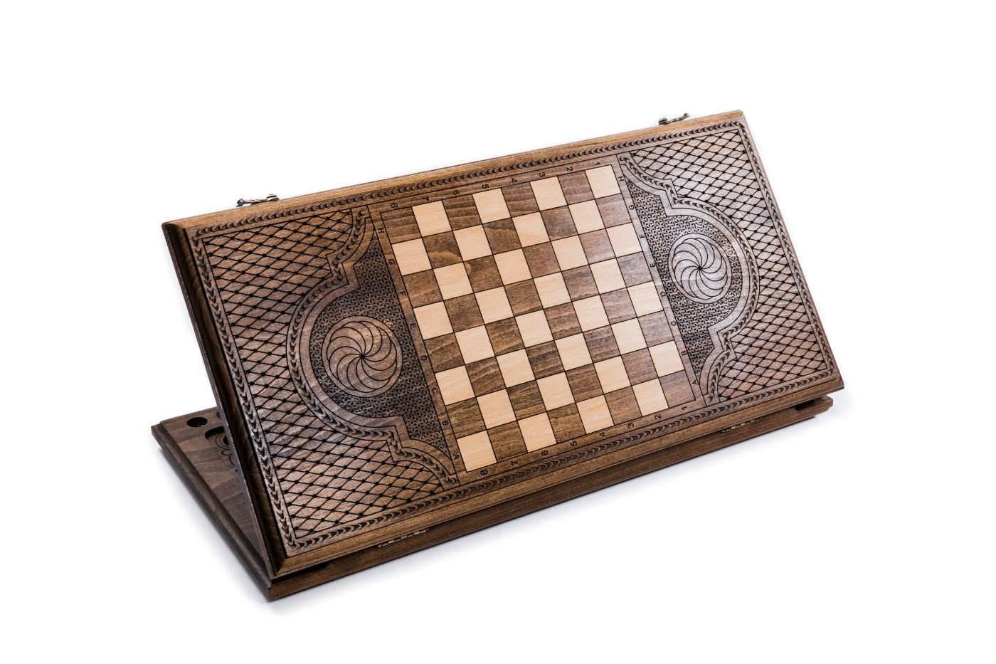 Backgammon Board - Ornamental Snowflake - Unumperfectus
