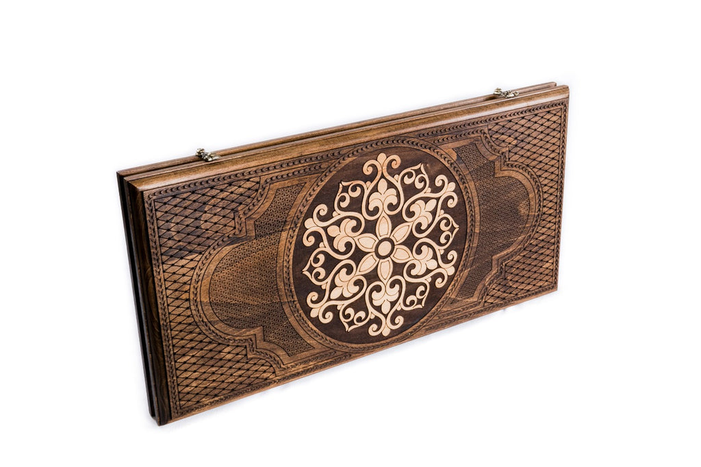 Backgammon Board - Ornamental Snowflake - Unumperfectus