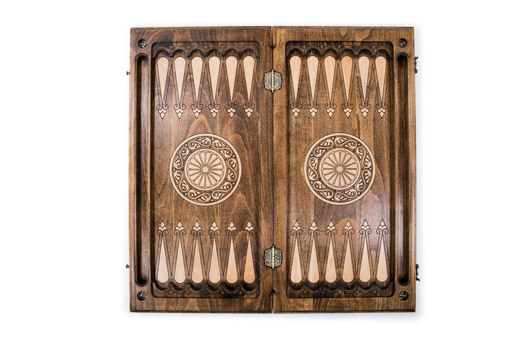Backgammon Board - Ornamental Snowflake - Unumperfectus