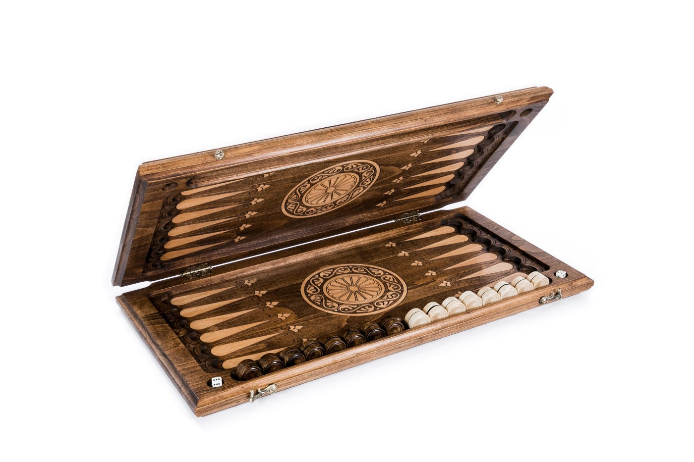 Backgammon Board - Ornamental Snowflake - Unumperfectus