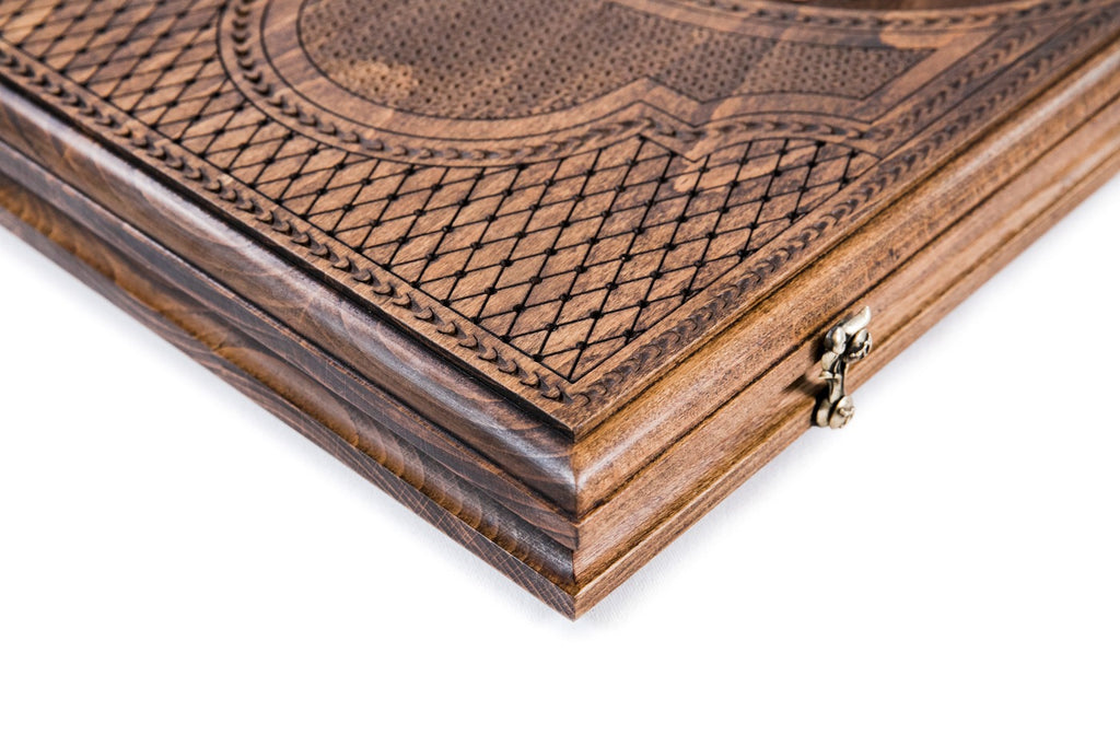 Backgammon Board - Ornamental Snowflake - Unumperfectus