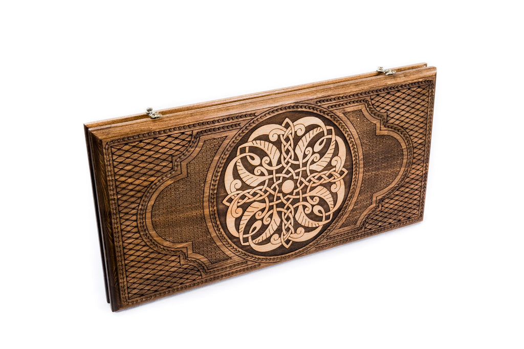 Backgammon Board - Ornamental Braid Pattern - Unumperfectus