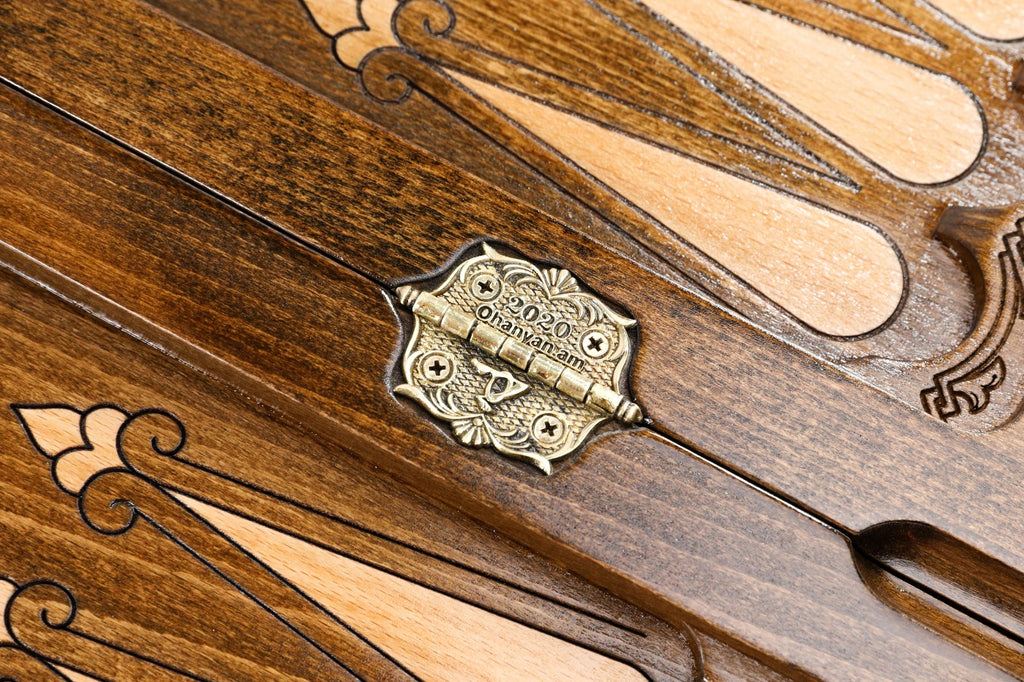 Backgammon Board - Ornamental Snowflake Motif - Unumperfectus