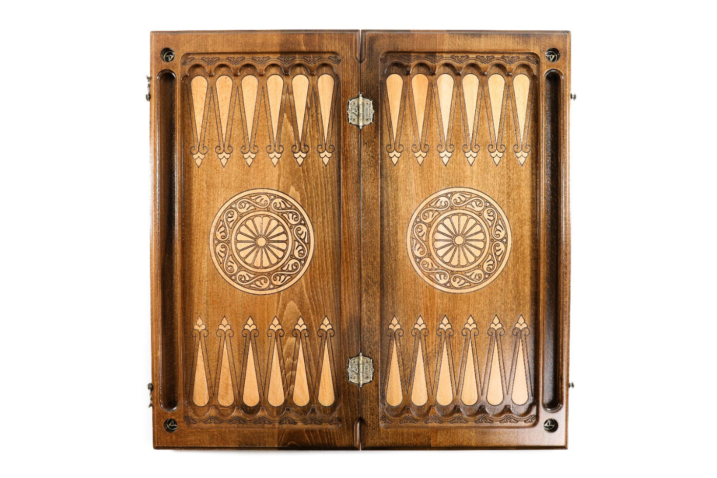 Backgammon Board - Ornamental Snowflake Motif - Unumperfectus