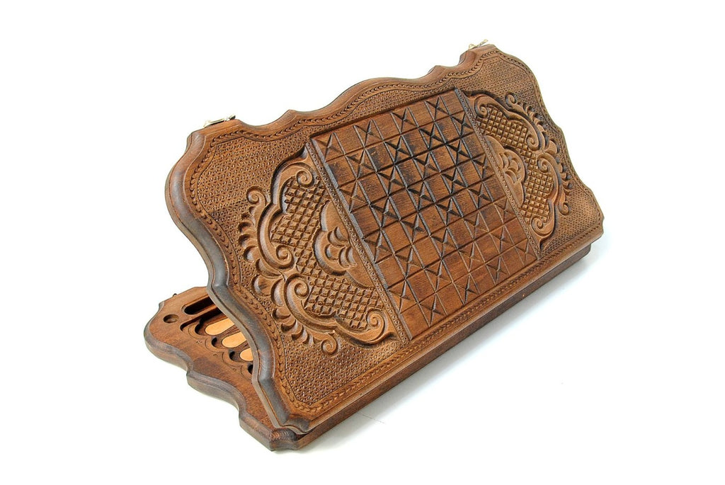 Handcrafted backgammon set with Armenia inspired detailing