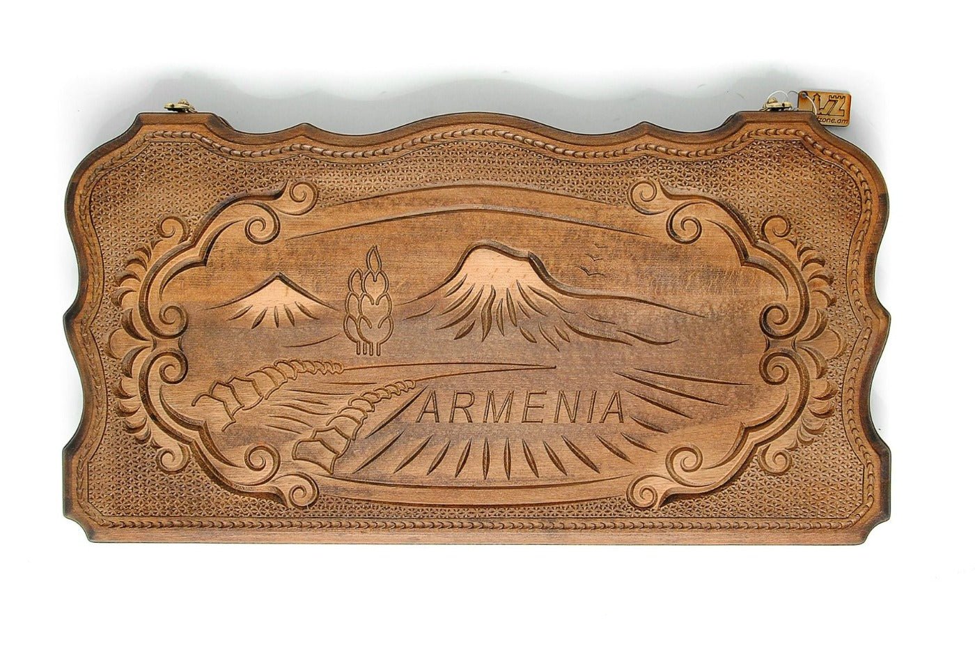 Armenian Wooden Backgammon Board Armenia Classic 23.6" / 60 cm - Unumperfectus
