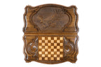 Eagle Majesty backgammon board in wood by Hrachya Ohanyan
