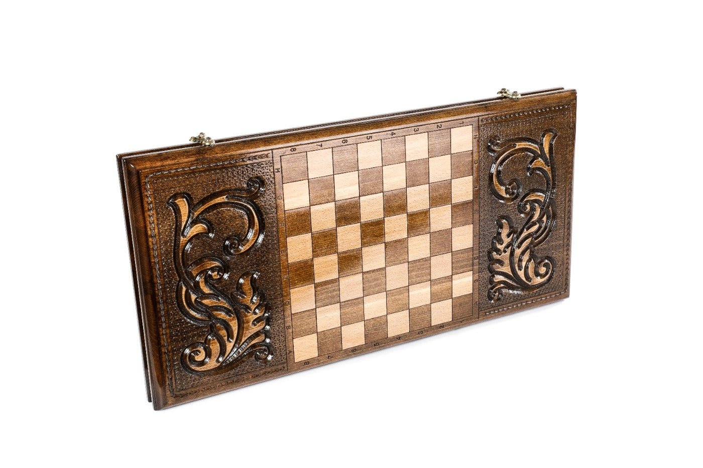Wooden Backgammon Board Coat of Arms of Russian Federation 23.6" | 60 cm - Unumperfectus
