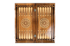 Coat of Arms of Russian Federation backgammon board - angled view