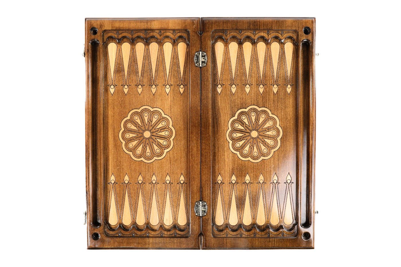 Wooden Backgammon Board Coat of Arms of Russian Federation 23.6" | 60 cm - Unumperfectus