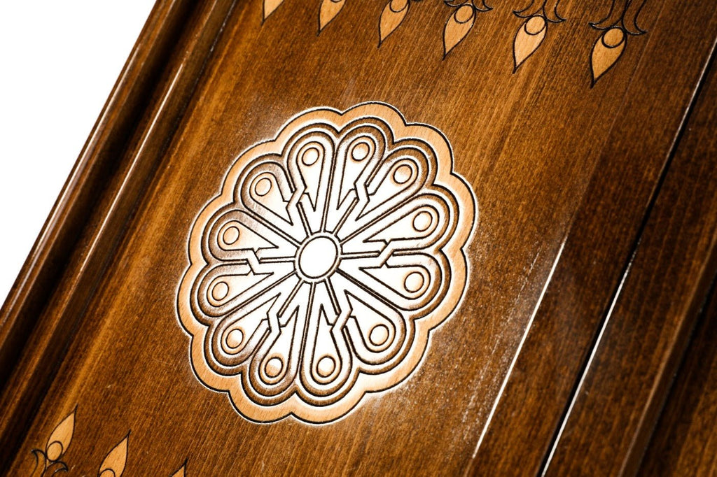Wooden Backgammon Board Coat of Arms of Russian Federation 23.6" | 60 cm - Unumperfectus