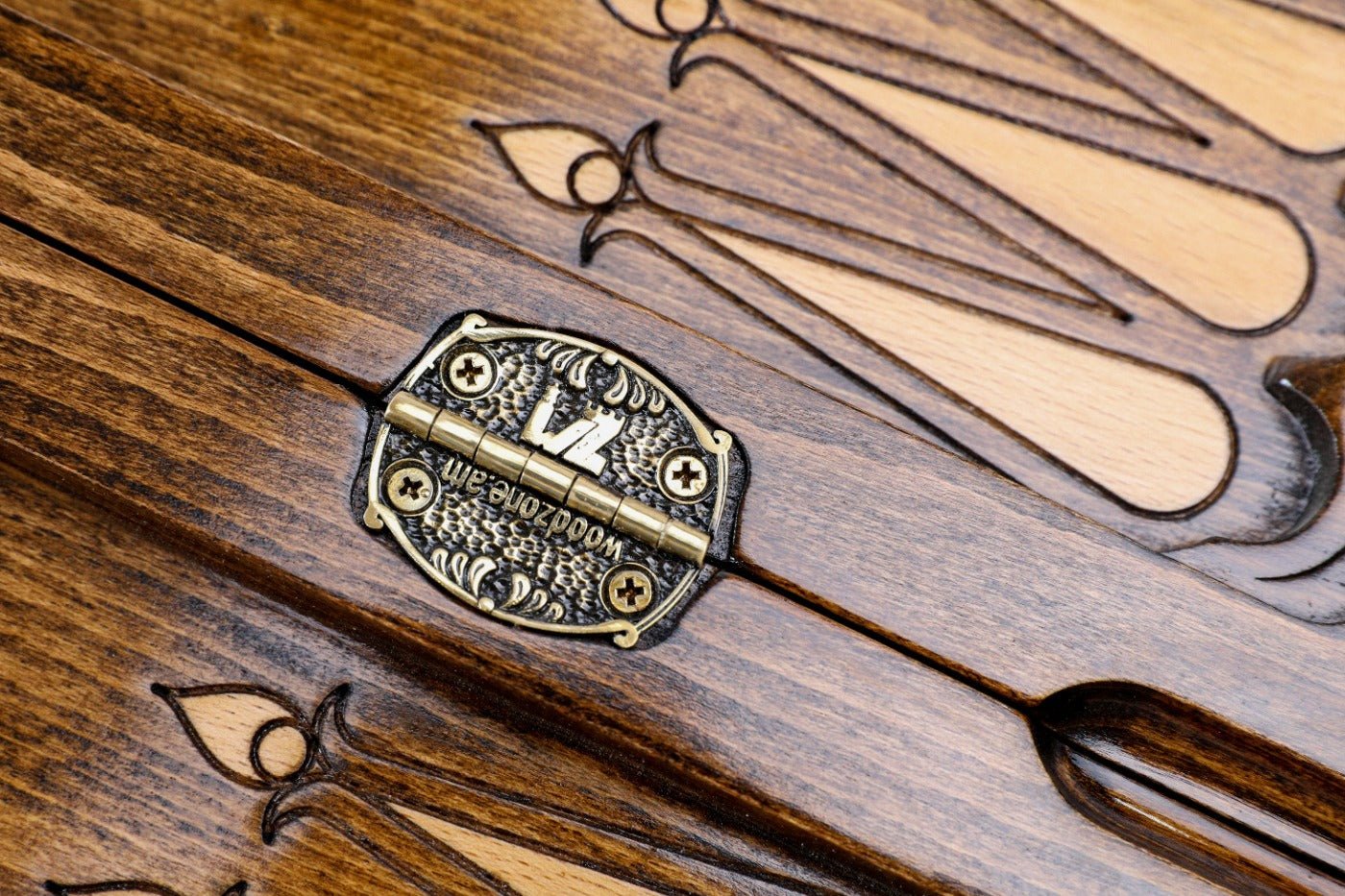 Wooden Backgammon Board Coat of Arms of Russian Federation 23.6" | 60 cm - Unumperfectus