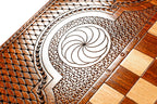 Luxury Lion Backgammon Set – Handcrafted Wooden Board with Lion Design