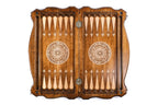 Majestic Lion backgammon board - angled view