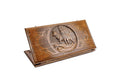 Wolf wooden backgammon board handcrafted classic luxury design