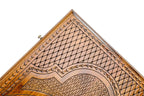 Wolf backgammon board - corner detail of the board
