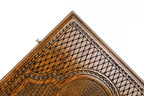 Pomegranate Design backgammon board - playing pieces and dice arranged on the board