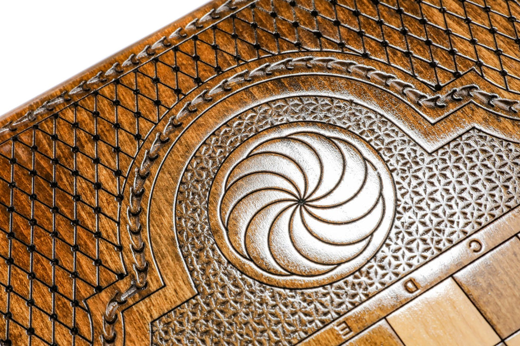 Backgammon Board - Pomegranate Wooden Design