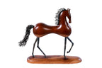 Horse sculpture hand carved by Hrachya Ohanyan — angle view
