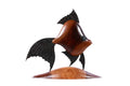 Hand-carved wooden fish sculpture in apricot wood, 13" / 33 cm, by Hrachya Ohanyan