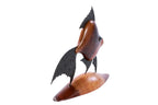 Fish sculpture hand carved by Hrachya Ohanyan — angle view